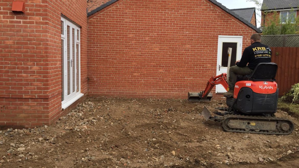 Mini Digger Hire & Driver KRB Landscaping & Digger Hire